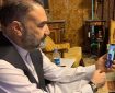 تماس ویدیویی سترجنرال استاد عطامحمدنور با آقای استیفانو پونتیکوروو، سفیر ملکی ناتو در افغانستان