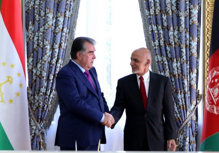 افزایش همکاری‌ها در امتداد دریای آمو؛ محور گفتگوی غنی و رئیس‌جمهور تاجیکستان