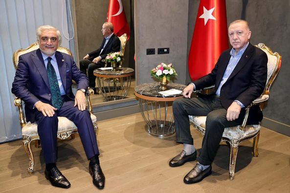 ملاقات عبدالله با رییس‌جمهوری ترکیه؛ اردوغان از تلاش‌ها برای تامین صلح در افغانستان اطمینان داد