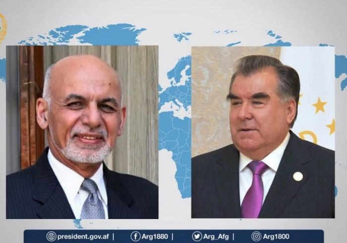 گفت‌وگوی تلیفونی رییسان جمهور افغانستان و تاجیکستان