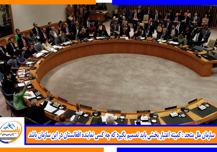 سازمان ملل متحد : کمیته اعتبار بخشی باید تصمیم بگیرد که چه کسی نماینده افغانستان در این سازمان باشد