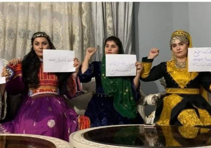 زنان معترض جوزجانی باپخش موسیقی علیه طالبان شعار دادند