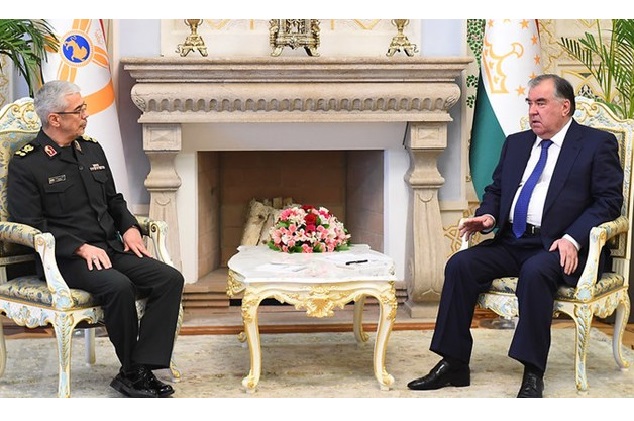 تاکید رئیس جمهور تاجیکستان و رئیس ستاد کل نیروهای مسلح ایران برای برقراری امنیت و صلح در افغانستان