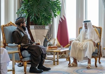 دیدار ملا محمد یعقوب مجاهد با امیر قطر