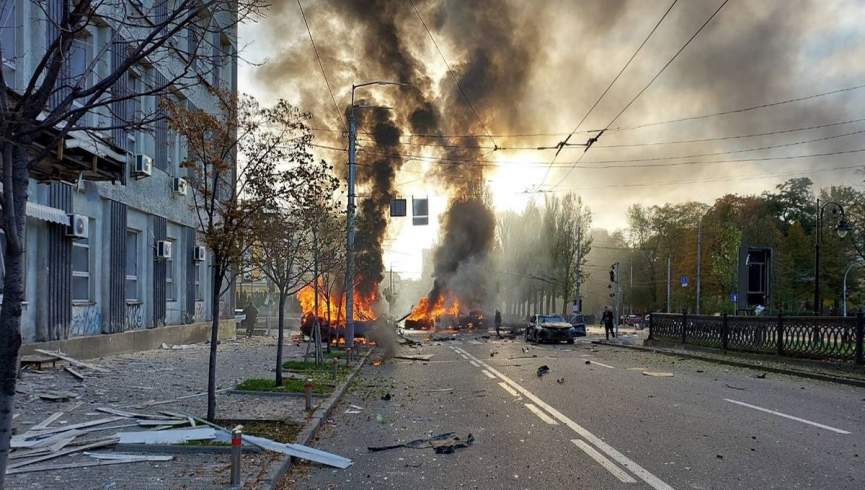 چندین انفجار مهیب «کی یف» پایتخت اوکراین را لرزاند