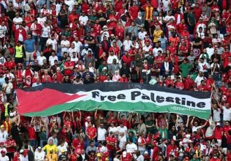 جام جهانی قطر و حمایت تماشاگران تونسی از فلسطین