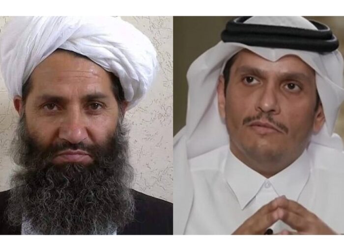 مذاکرات محرمانه صدراعظم قطر با رهبر امارت اسلامی در قندهار