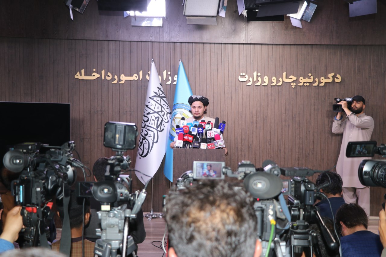 وزارت داخله: تعهد کردیم خاک افغانستان در برابر کشورها استفاه نشود