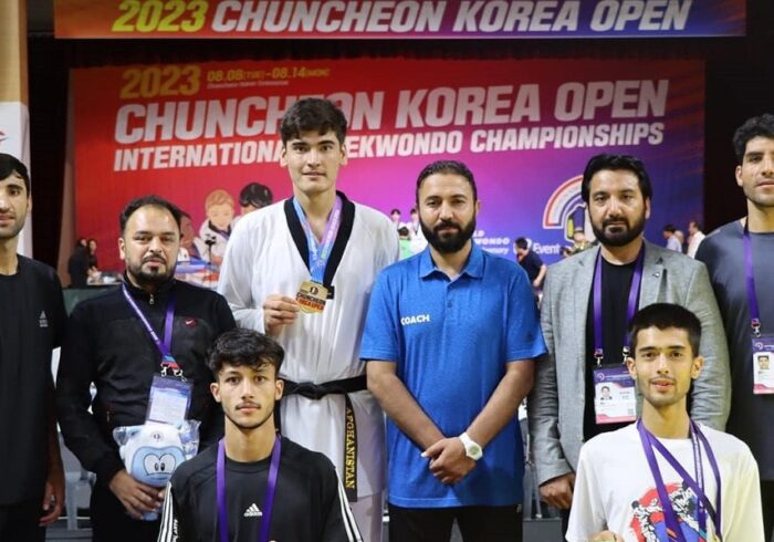 ورزشکار افغان در مسابقات بین‌المللی تکواندوی مدال طلا گرفت