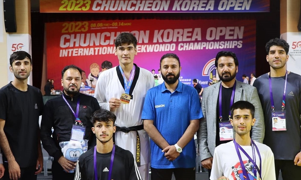 ورزشکار افغان در مسابقات بین‌المللی تکواندوی مدال طلا گرفت