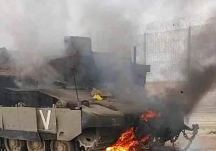 گردان های القسام دو تانک ارتش اسرائیل را منهدم کردند