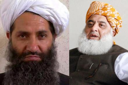 مولانا فضل‌الرحمن با رهبر طالبان دیدار کرد