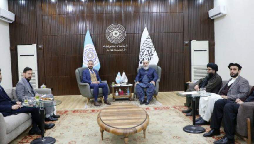 سرپرست وزارت صنعت گروه طالبان با سرپرست سفارت ترکیه دیدار کرد