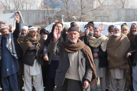 بازنشسته‌ها در کابل در اعتراض به عدم پرداخت حقوق شان راهپیمایی کردند
