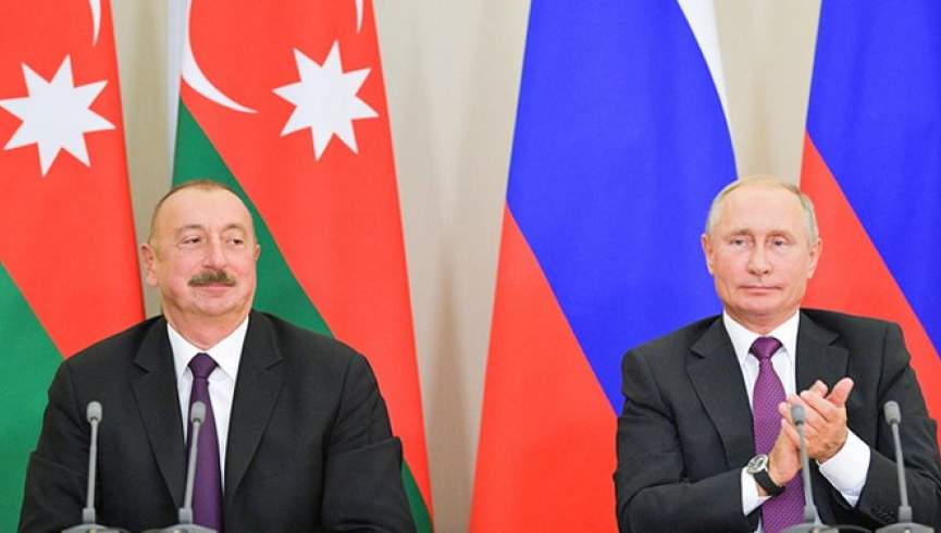 دیدار رئیس آذربایجان با پوتین رئیس جمهور روسیه در مسکو