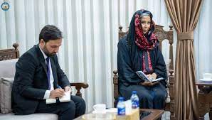 دیدار سرپرست وزارت امور داخله طالبان با سفیر اتحادیه اروپا در کابل