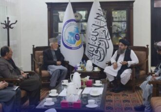 دیدار وزیر معادن طالبان با وزیر مخابرات حکومت پیشین