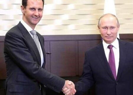 ولادیمیر پوتین رئیس جمهور روسیه با بشار اسد رئیس جمهور سوریه در کرملین دیدار کرد