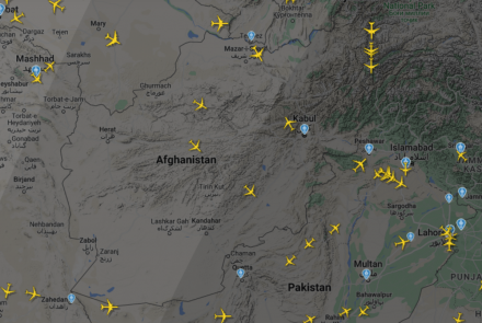 پروازهای بین‌المللی از حریم هوایی افغانستان افزایش یافته است