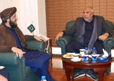 سردار احمد شکیب با رئیس پیشین مجلس ملی پاکستان دیدار کرد