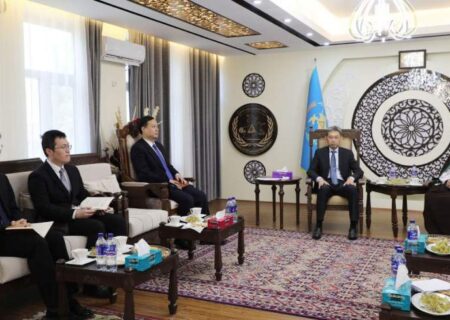 سفیر چین در کابل با وزیر امور مهاجرین طالبان دیدارکرد