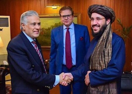 نخستین دیدار وزیر خارجه پاکستان با سفیر طالبان