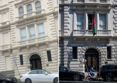 انگلیس پرچم جمهوریت در سفارت افغانستان را پایین کشید