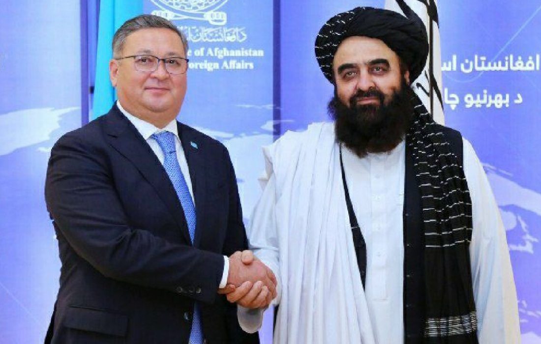 وزاری امور خارجه گروه طالبان و کشور قزاقستان، باهم دیدار کردند