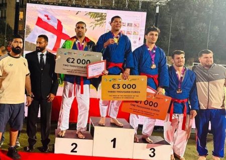 اسماعیل کاکر در مسابقات بین‌المللی سامبو کورش فرانسه نائب قهرمان شد