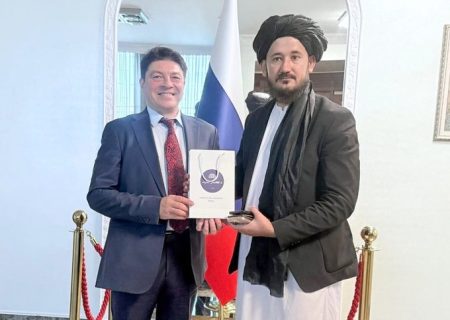 دیدار وابسته فرهنگی سفارت طالبان با رئیس بخش فرهنگی سفارت روسیه در انقره