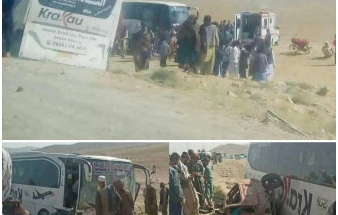 تصادف خونین در غزنی؛ شش عضو یک خانواده جان باختند