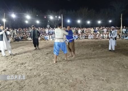 مسابقات پهلوانی کورش با حضور ۷۰ ورزشکار در ولسوالی امام صاحب ولایت کندز برگزار شد