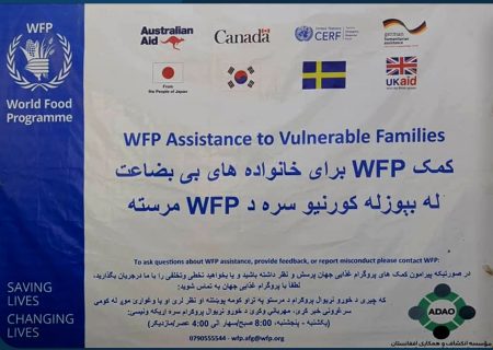 آغاز توزیع کمک نقدی برای ۲۹۹۴ خانواده نیازمند در تخار توسط سازمان برنامه جهانی غذا (WFP)