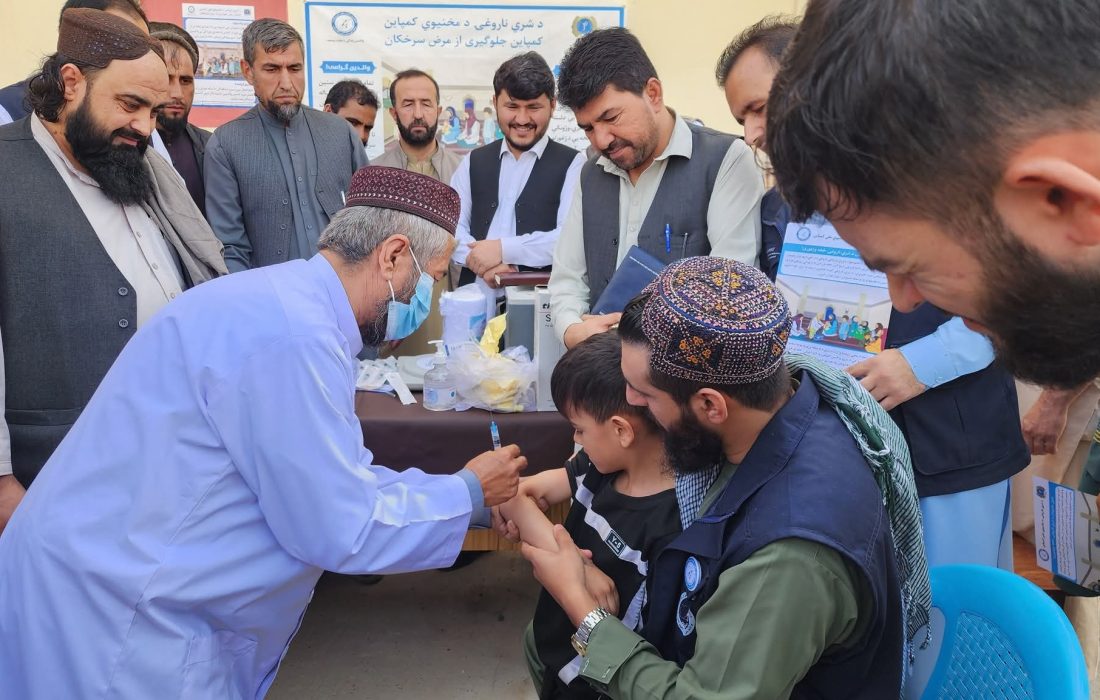 کمپاین سرتاسری واکسین سرخکان در بغلان برای بیش از ۴۵۰ هزار کودک آغاز شد