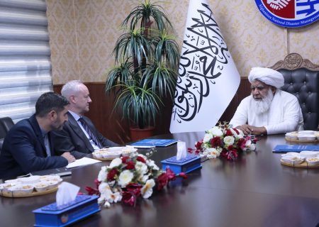 دیدار رئیس اداره ملی آمادگی مبارزه با حوادث با رئیس برنامه جهانی غذا در کابل