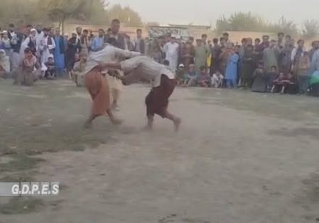 برگزاری رقابت‌های کورش میان ۶۰ ورزشکار در ولسوالی امام‌صاحب کندز