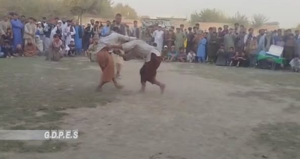 برگزاری رقابتهای کورش میان ۶۰ ورزشکار در ولسوالی امامصاحب کندز