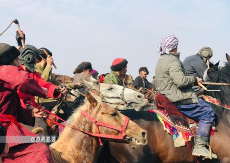 برگزاری رقابت‌های بزکشی در ولسوالی بغلان مرکزی با حضور ۶۰ چاپنداز   
