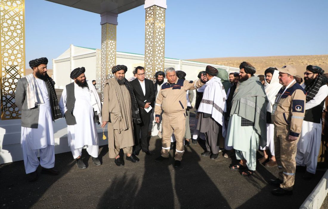 عبدالغنی برادر و قربانقلی بردی محمدوف از پروژه تاپی در افغانستان بازدید کردند