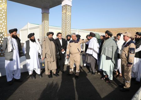عبدالغنی برادر و قربانقلی بردی محمدوف از پروژه تاپی در افغانستان بازدید کردند