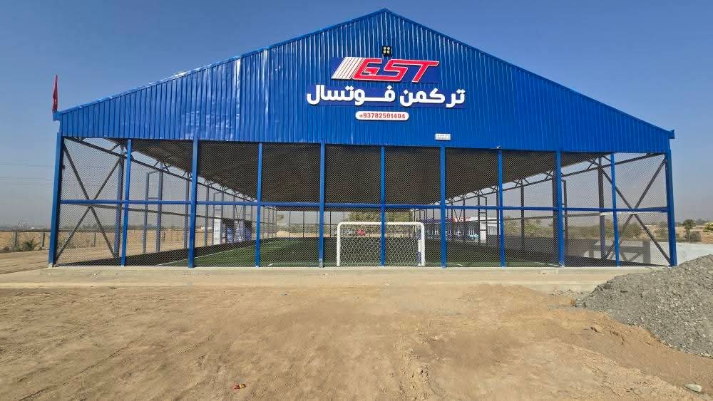 گشایش چمن فوتسال ترکمن در کندز با سرمایه‌گذاری ۱۰۰ هزار دالری   