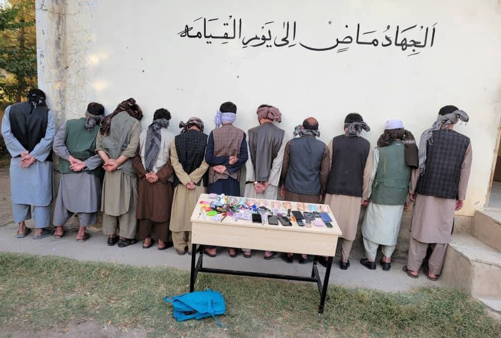 بازداشت ۱۱ تن به اتهام قماربازی در شهر فیضآباد بدخشان
