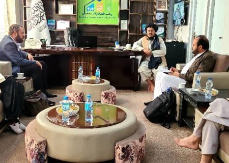 دیدار رئیس اقتصاد بدخشان با مسئولان دفتر ACTED درباره پروژه بشردوستانه REACH   