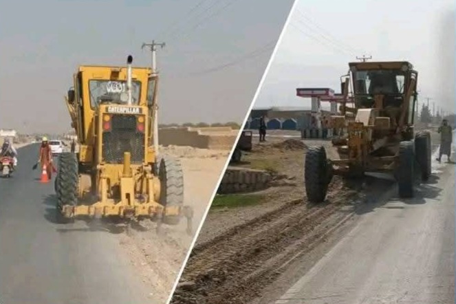 کار ساخت و ترمیم شاهراههای کندز–بغلان، کندز–تخار و کندز–شیرخان بندر آغاز شد