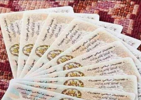 اداره احصائیه و معلومات طالبان: بیش از ۳۸۲ هزار تذکره‌ الکترونیکی در دو ماه اخیر توزیع شده است   