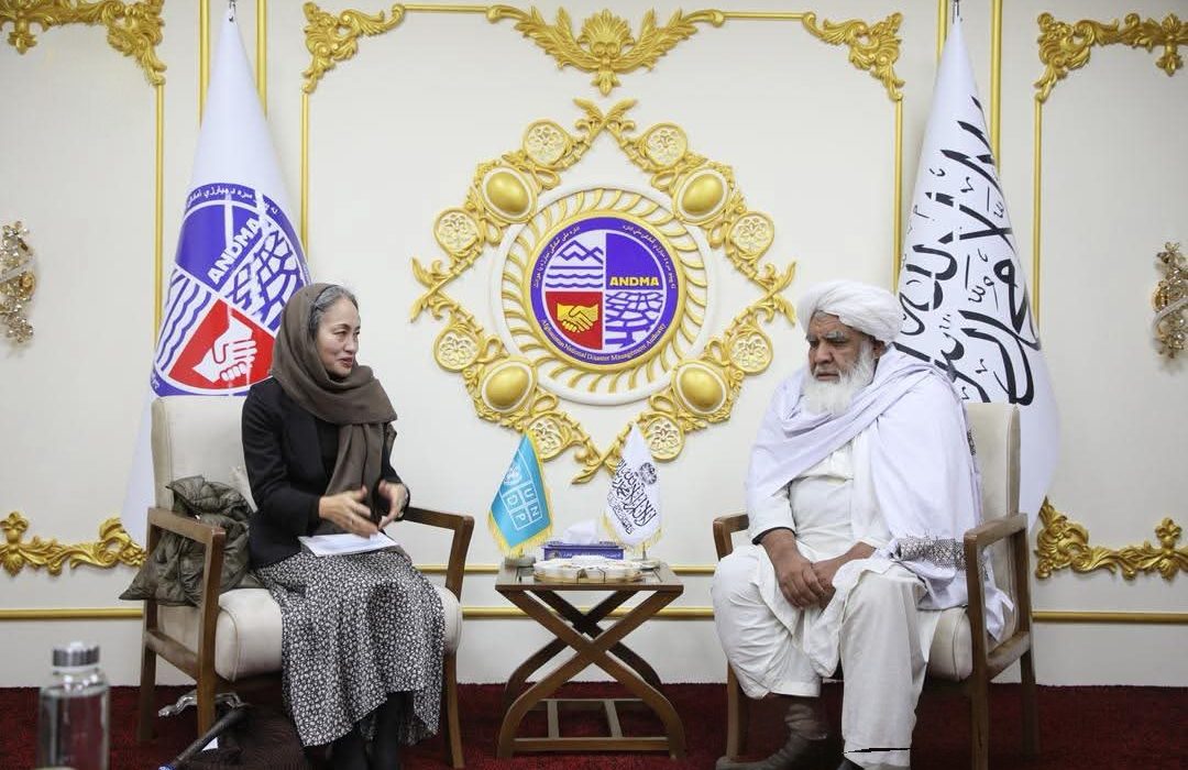 دیدار رئیس اداره ملی آمادگی مبارزه با حوادث طالبان با هیأت UNDP در کابل