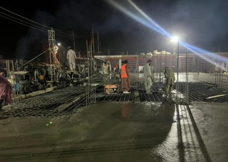 آغاز و تکمیل کار سقف‌سازی یک بازار جدید در بغلان مرکزی