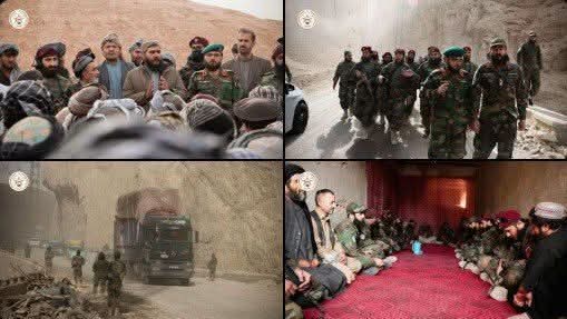طالبان، قول‌اردوی ۲۰۹ الفتح را برای کمک به زلزله‌زدگان شمال افغانستان اعزام کردند