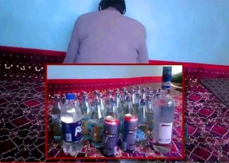 بازداشت یک فرد متهم به قاچاق ۳۱ بوتل شراب در مرز تاجیکستان در ولسوالی اشکاشم