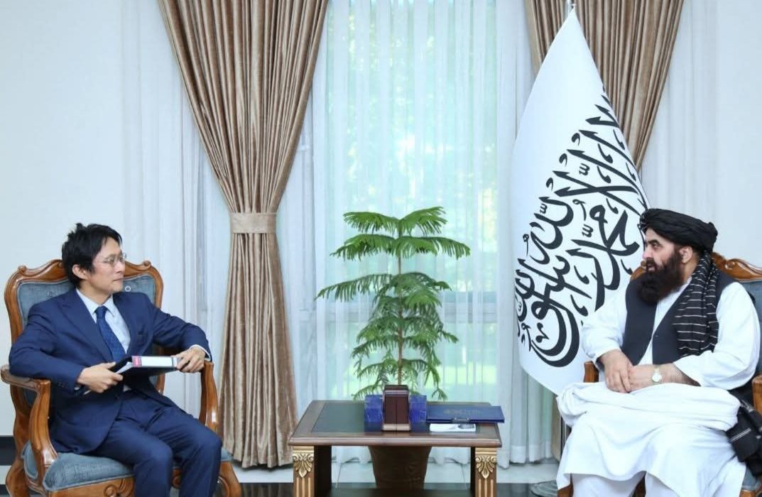 دیدار امیرخان متقی با کاردار جدید جاپان؛ تأکید کابل و توکیو بر گسترش همکاری‌های سیاسی و توسعه‌ای   